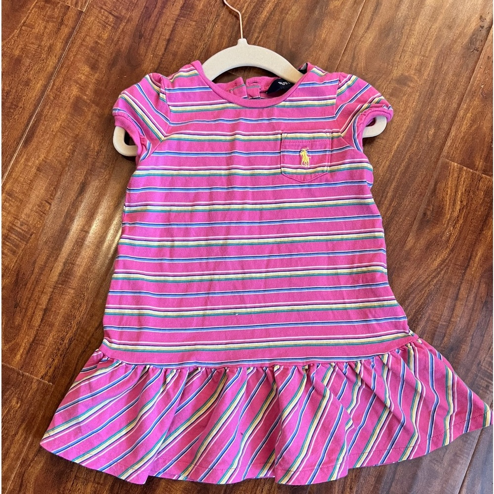 Ralph Lauren striped cotton dress 18m